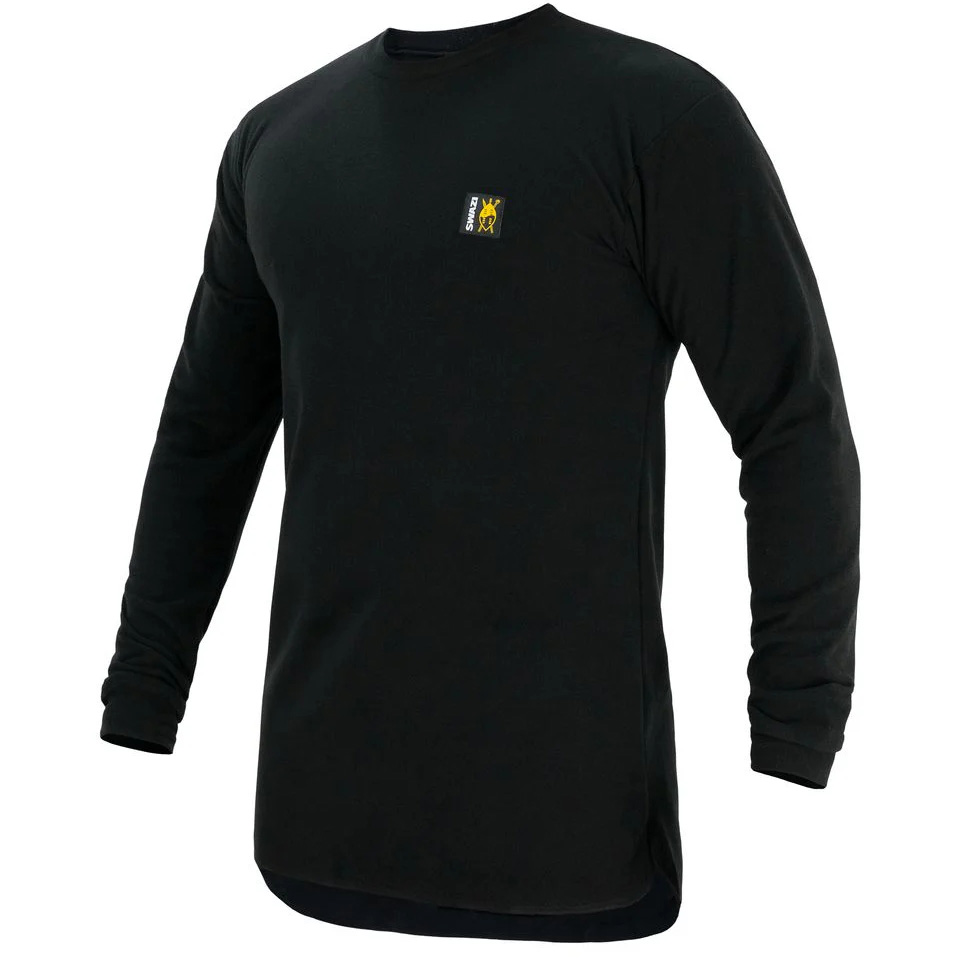 Long Sleeve Micro Top - Black